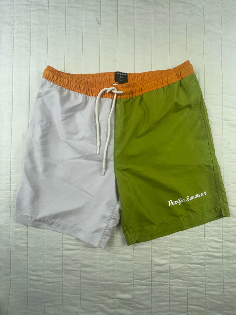 PacSun Color Block Retro Swim Trunks Medium